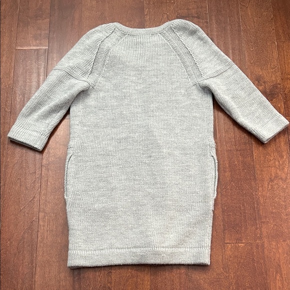 Banana Republic Wool Alpaca Blend Gray Women's Longline Cardigan, Size M - Picture 9 of 12